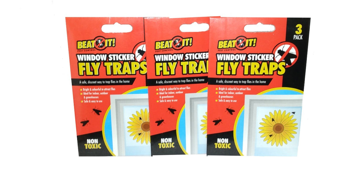 Window Fly Traps Indoor, Sunflower Fly Catcher Window Fly Sticker