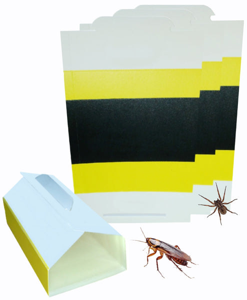 BIL Multi-Use Pest Sticky Traps | Extra Strong Medium Glue Sticky Board Pads Traps | Efficient Pack Of Invertebrates Glue Traps | Effective For Home, Office & Garden