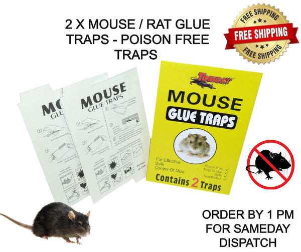 TOMCAT EXTRA STRENGTH MOUSE / RAT GLUE TRAPS - (22cm)