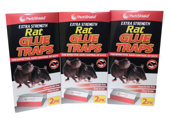 PESTSHIELD LARGE EXTRA STRENGTH MOUSE / RAT GLUE TRAPS - (28cm / 11inches)