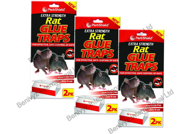 PESTSHIELD LARGE EXTRA STRENGTH MOUSE / RAT GLUE TRAPS - (28cm / 11inches)