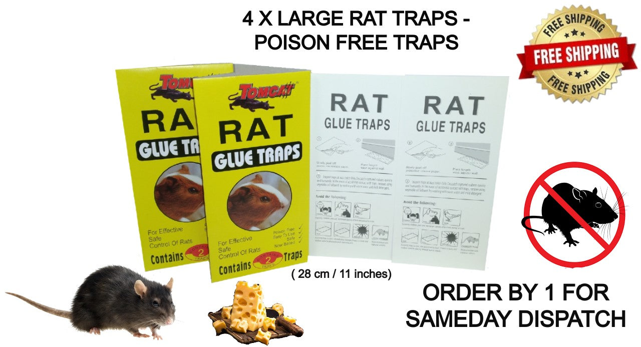Large Super Strong Glue Traps Mouse Pest Control Sticky Boards