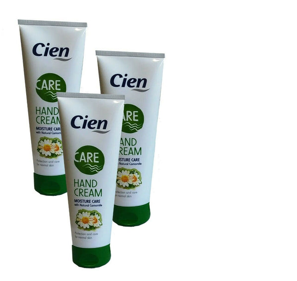 3 X CIEN MOISTURE HAND CREAM WITH NATURAL CAMOMILE (125ml)