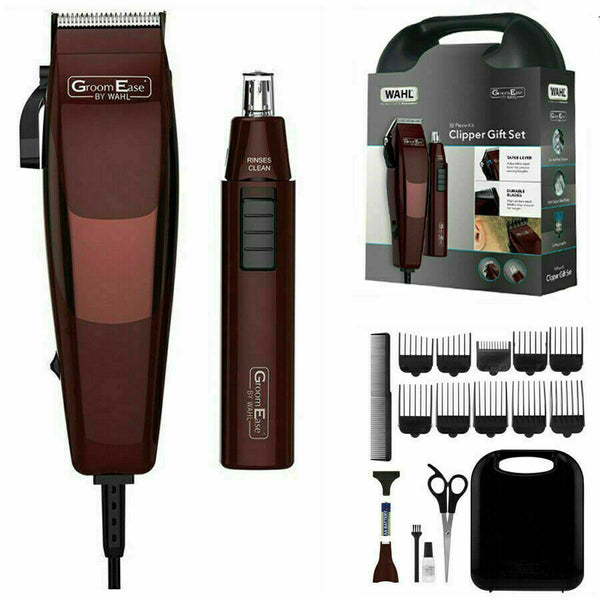 WAHL 79449 Complete Men's Hair Clippers 18 Piece GIFT SET - Maroon (Burgundy)