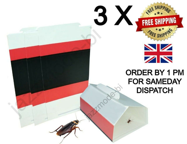 BIL Multi-Use Pest Sticky Traps | Extra Strong Large Glue Sticky Board Pads Traps | Efficient Pack Of Invertebrates Glue Traps | Effective For Home, Office & Garden