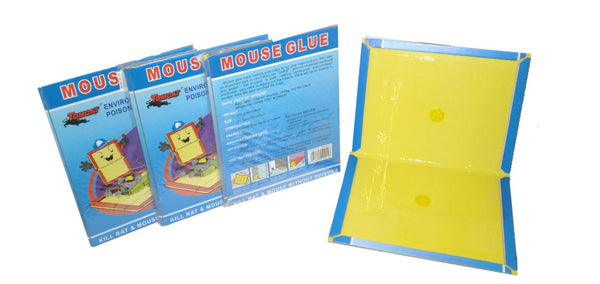 3 x TOMCAT EXTRA LARGE FOLD-ABLE RAT/MOUSE GLUE TRAP INSECTS CATCHER PADS -(33cm - 13inches)